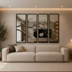 مرايا جبسية غصن 4 قطع 45x140